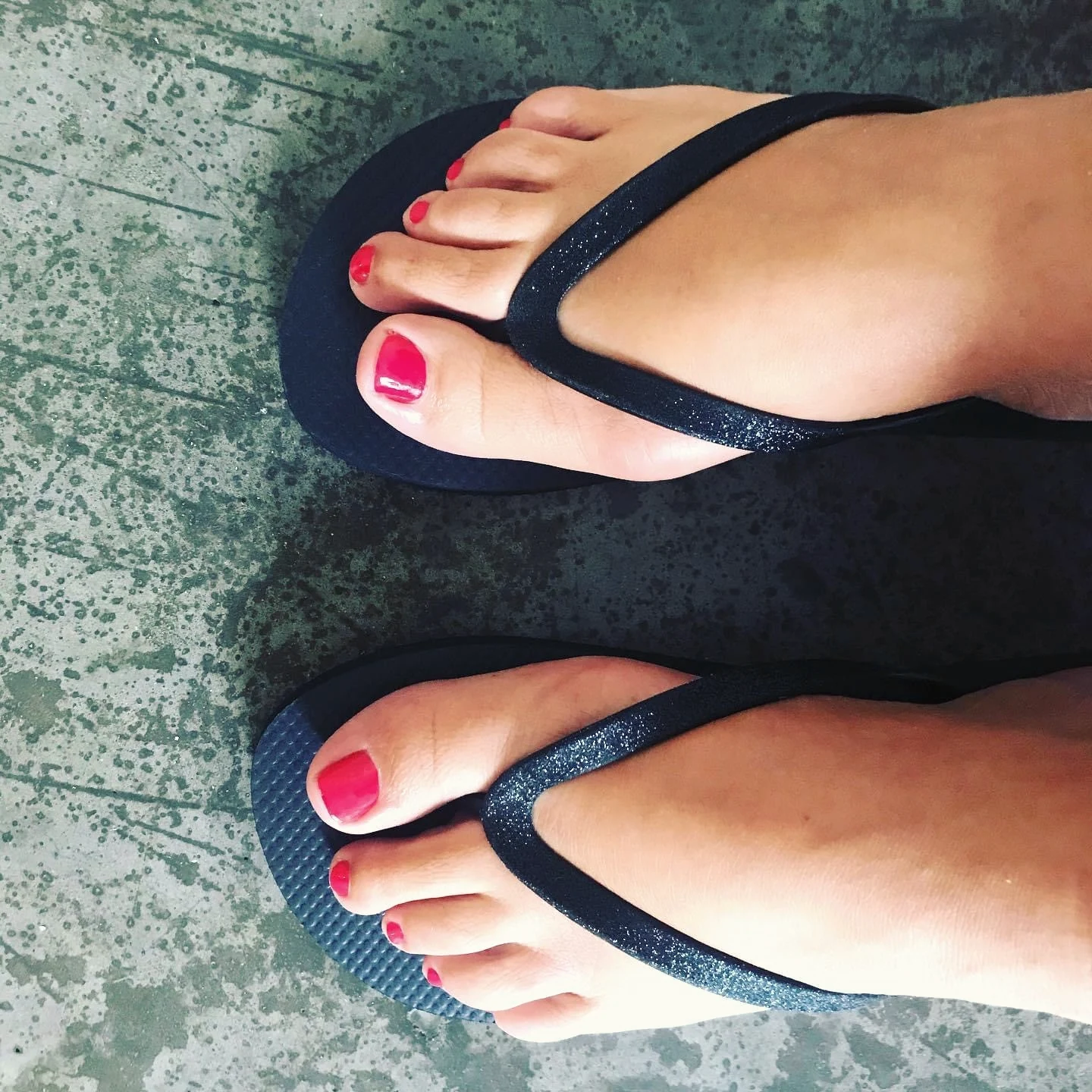 Pedicure met roze nagellak